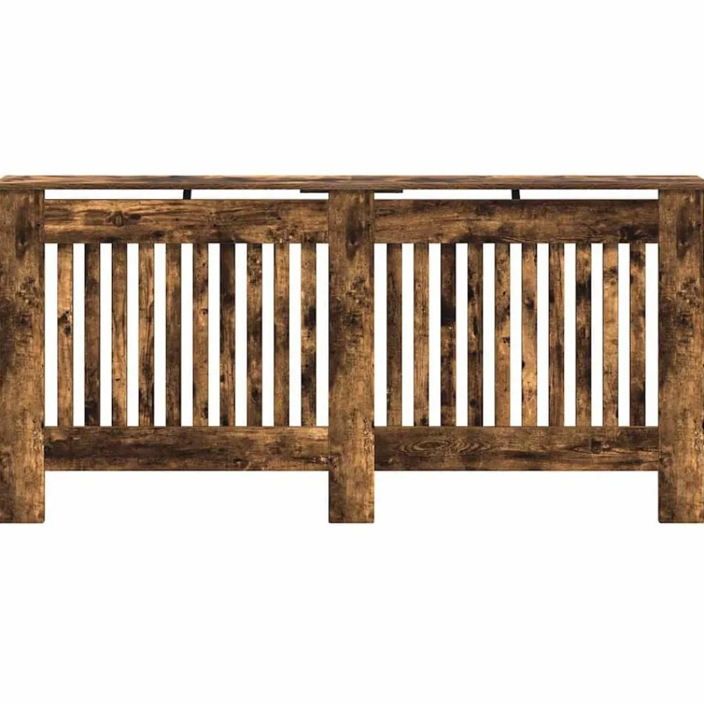 vidaXL Cubierta de Radiador 172 x 19 x 81,5 cm Roble ahumado Online