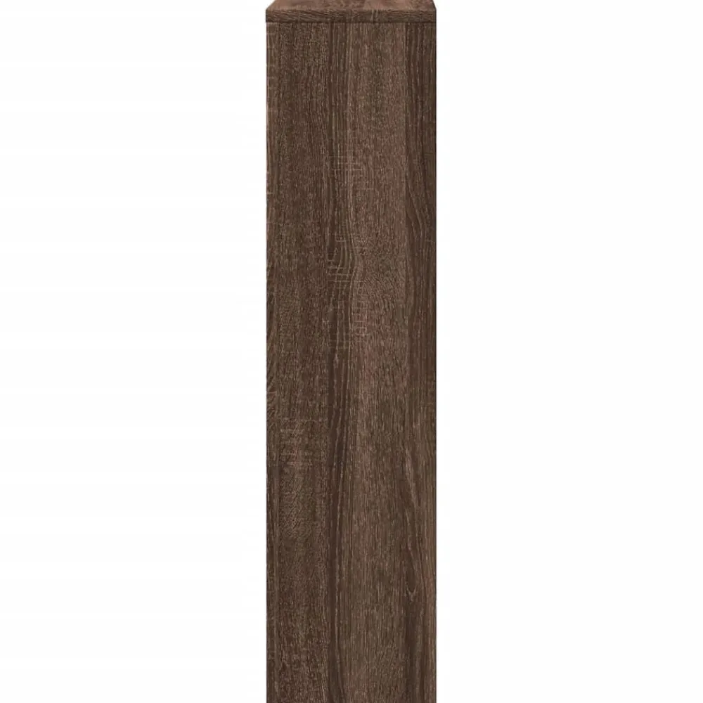 vidaXL Accesorios Para Electrodomésticos-Cubierta de radiador madera ingeniería marrón roble 78x20x82 cm