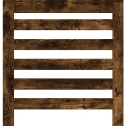 vidaXL Cubierta de radiador madera ingeniería 78x20x82cm Roble ahumado Outlet
