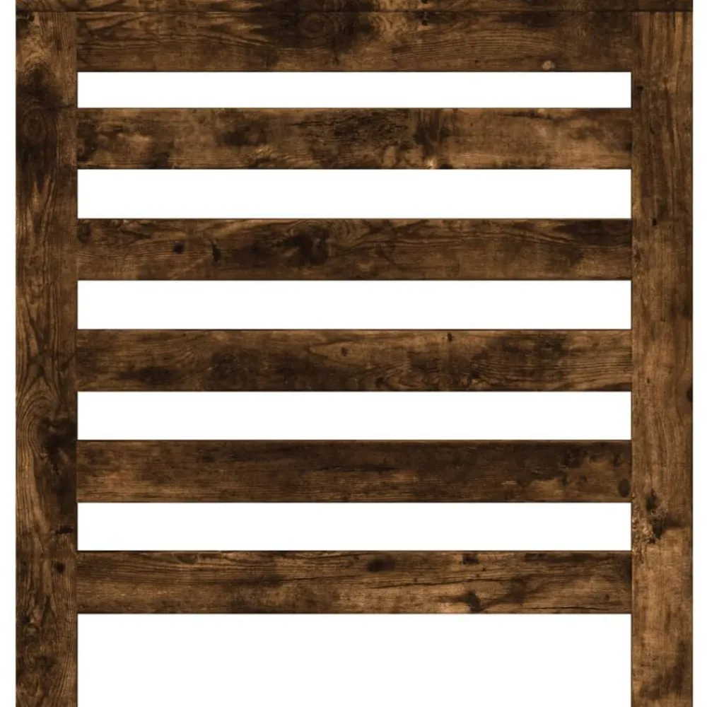 vidaXL Cubierta de radiador madera ingeniería 78x20x82cm Roble ahumado Outlet