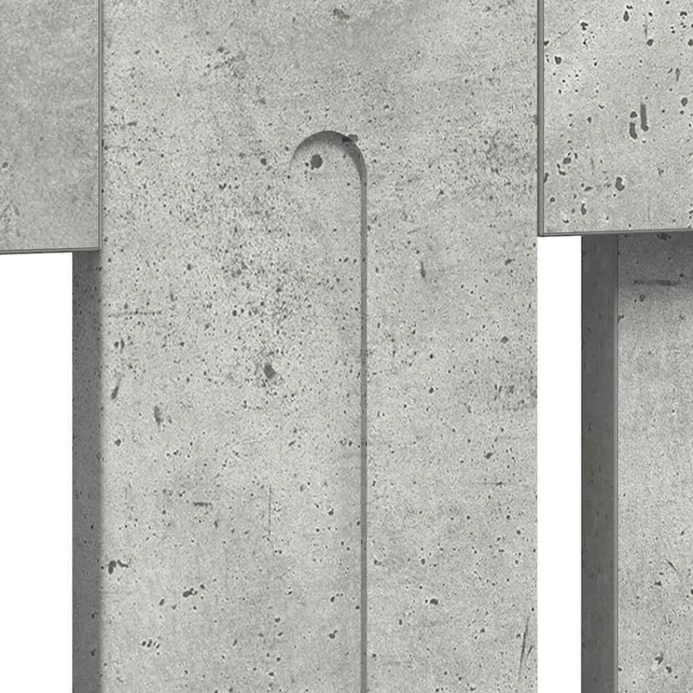 vidaXL Accesorios Para Electrodomésticos-Cubierta de Radiador Gris Concreto 172 x 19 x 81,5 cm