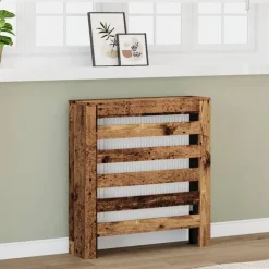 vidaXL Cubierta de radiador madera color envejecido 78x20x82 cm Madera antigua Best