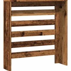 vidaXL Cubierta de radiador madera color envejecido 78x20x82 cm Madera antigua Best