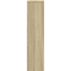 vidaXL Cubierta de radiador madera ingeniería 78x20x82 cm Roble Sonoma