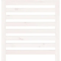 vidaXL Cubierta de radiador madera maciza de pino 79,5x19x84 cm Blanco Clearance