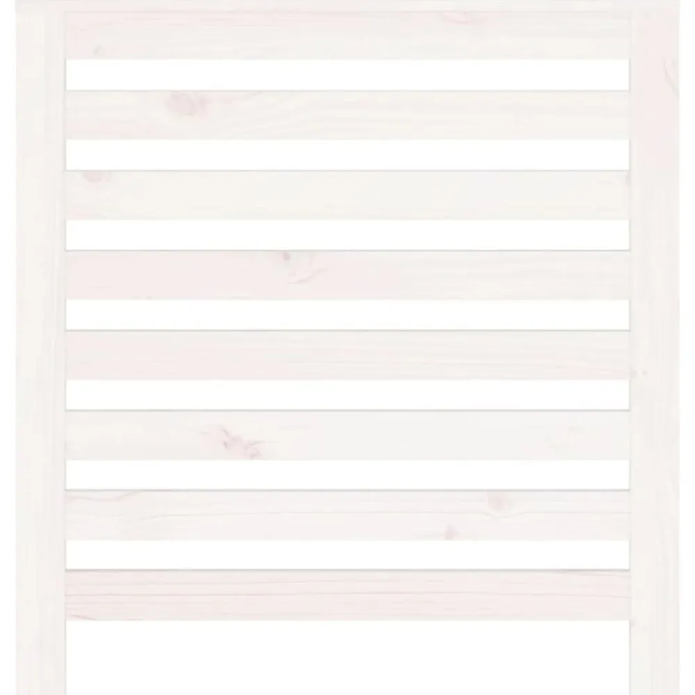 vidaXL Cubierta de radiador madera maciza de pino 79,5x19x84 cm Blanco Clearance