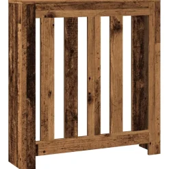 vidaXL Cubierta de radiador madera color envejecido 78x20x82 cm Madera antigua Sale