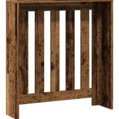 vidaXL Cubierta de radiador madera color envejecido 78x20x82 cm Madera antigua Sale