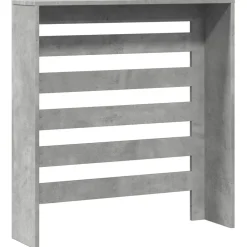 vidaXL Cubierta de radiador madera ingeniería gris hormigón 78x20x82cm Gris hormig&oacute;n Best
