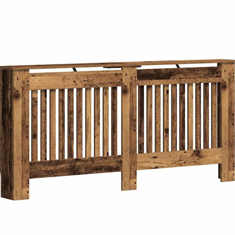 vidaXL Cubierta de Radiador 172 x 19 x 81,5 cm Madera envejecida Clearance