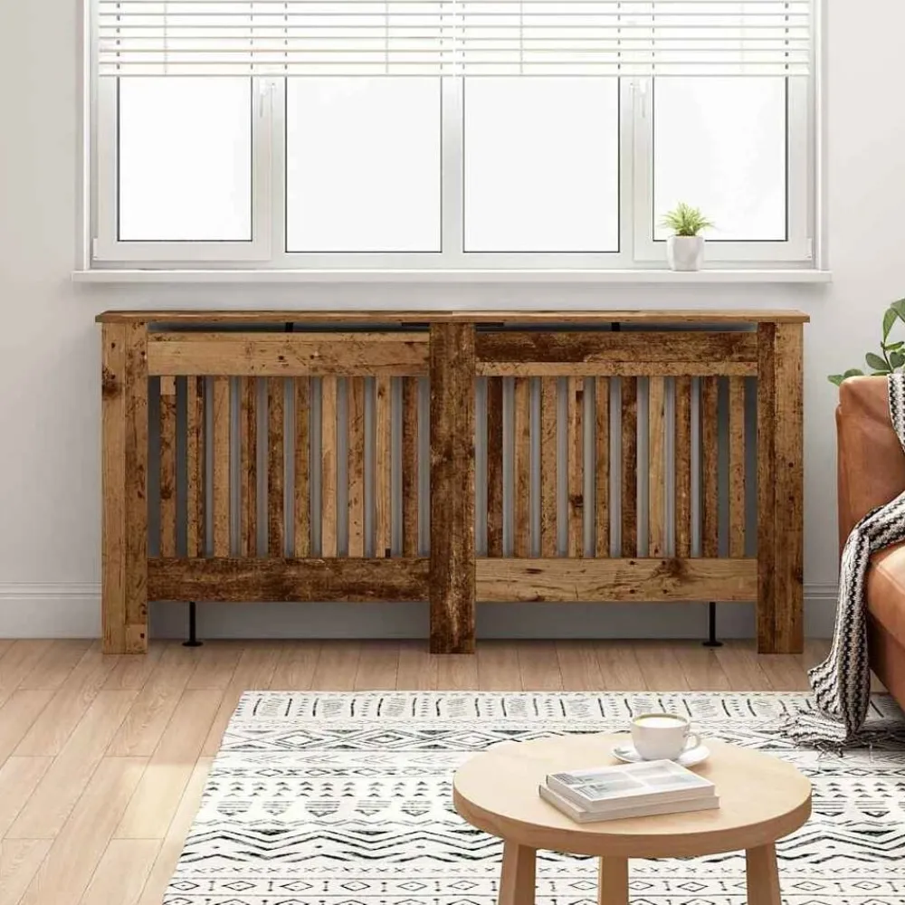 vidaXL Cubierta de Radiador 172 x 19 x 81,5 cm Madera envejecida Clearance