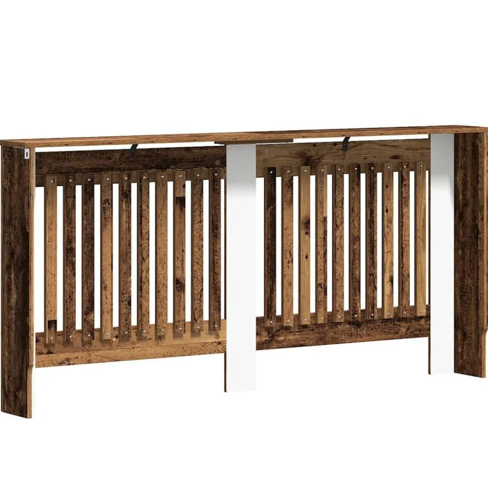 vidaXL Cubierta de Radiador 172 x 19 x 81,5 cm Madera envejecida Clearance