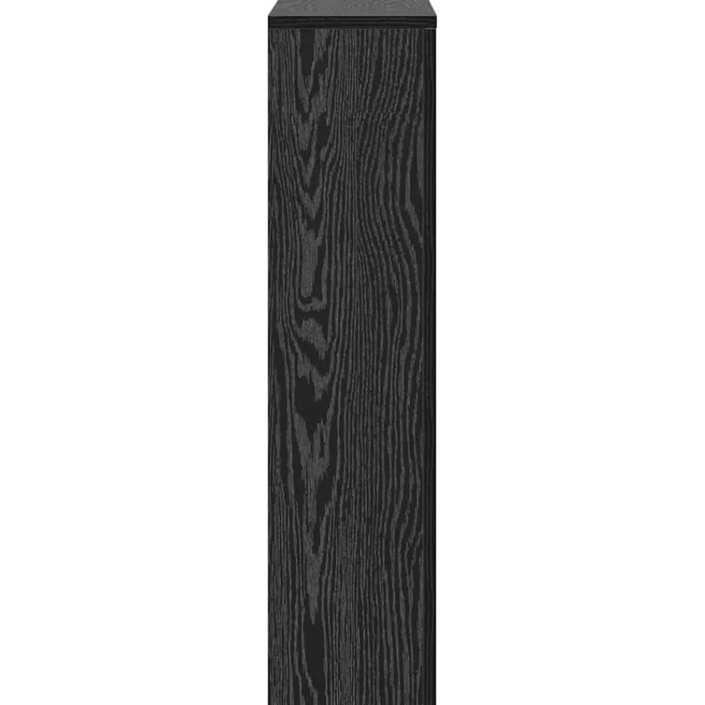 vidaXL Accesorios Para Electrodomésticos-Cubierta de Radiador Roble Negro 78 x 20 x 82 cm