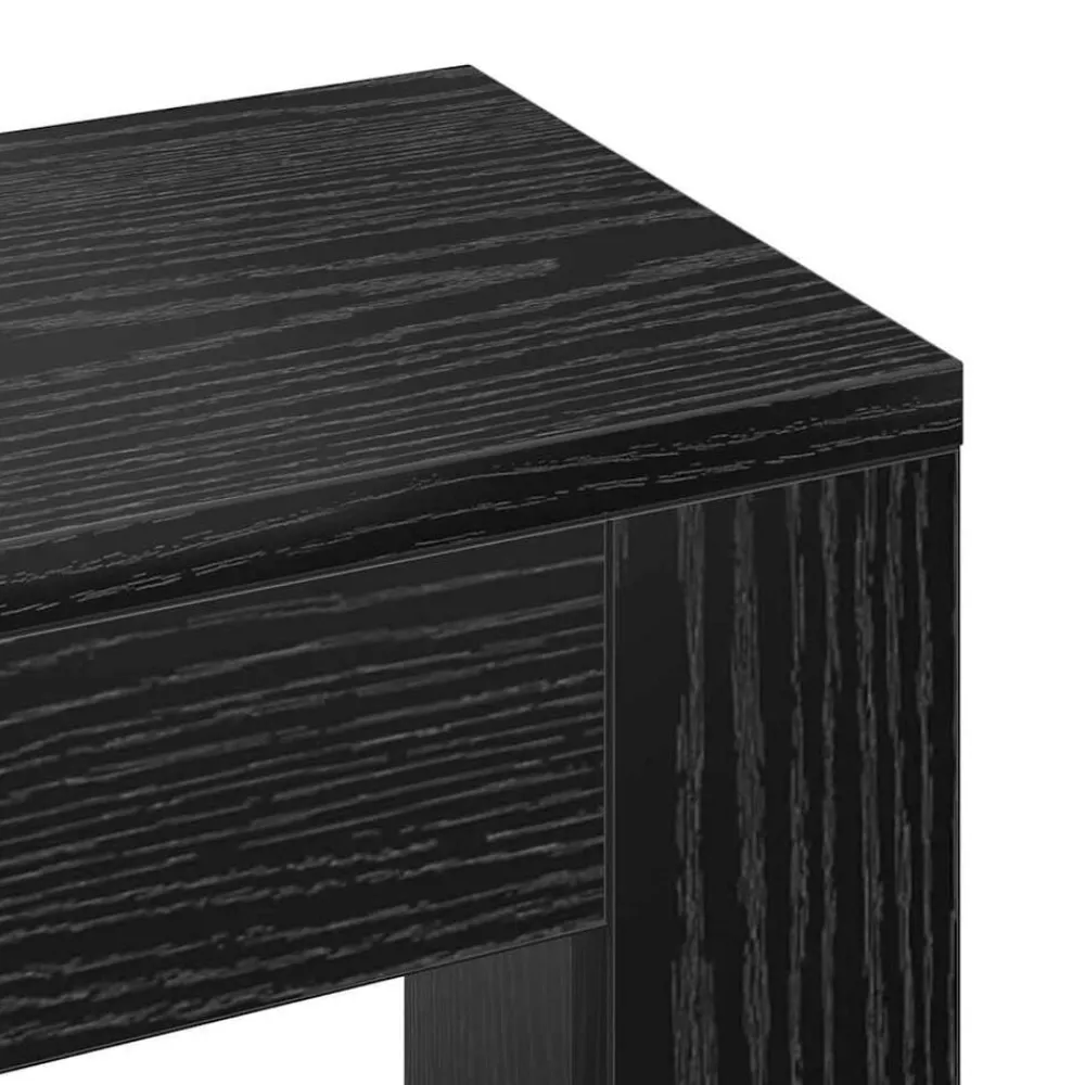 vidaXL Accesorios Para Electrodomésticos-Cubierta de Radiador Roble Negro 78 x 20 x 82 cm