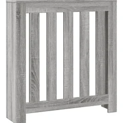 vidaXL Cubierta de radiador madera ingeniería 78x20x82 cm Gris sonoma Hot