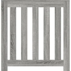 vidaXL Cubierta de radiador madera ingeniería 78x20x82 cm Gris sonoma Hot