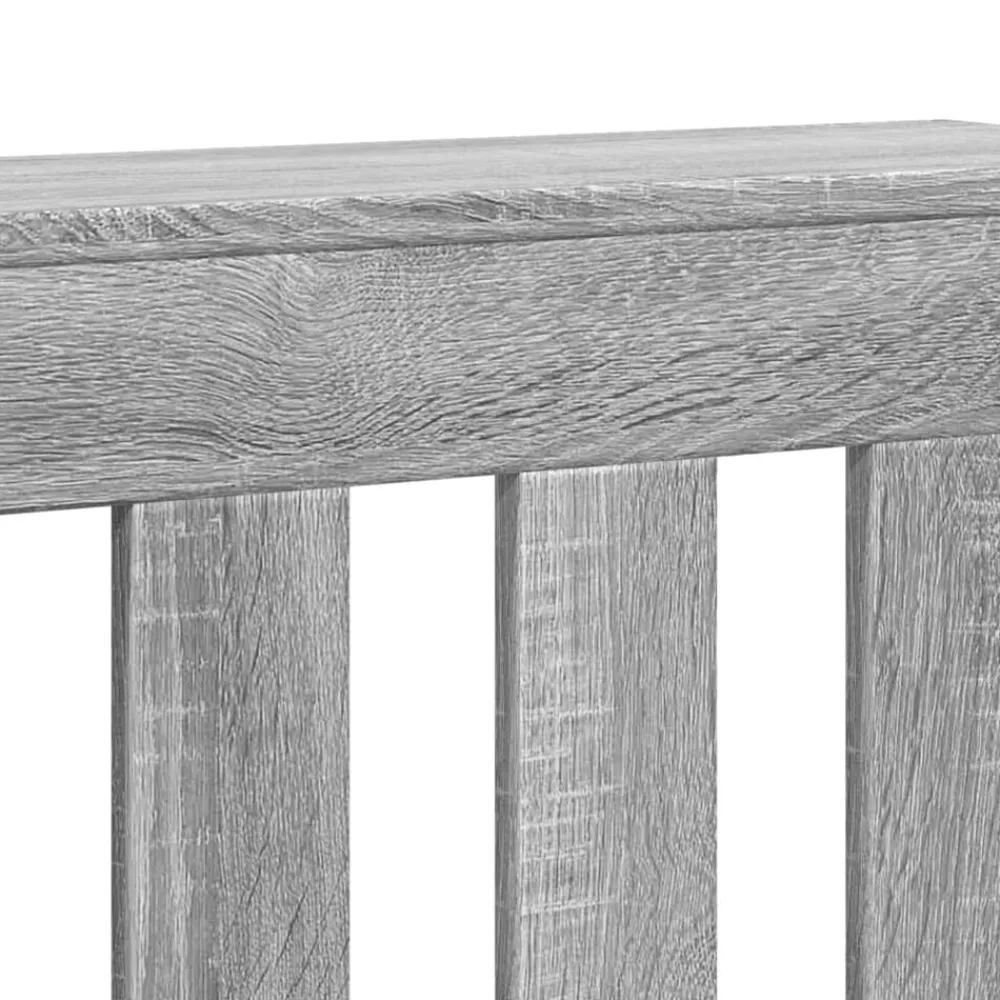 vidaXL Cubierta de radiador madera ingeniería 78x20x82 cm Gris sonoma Hot