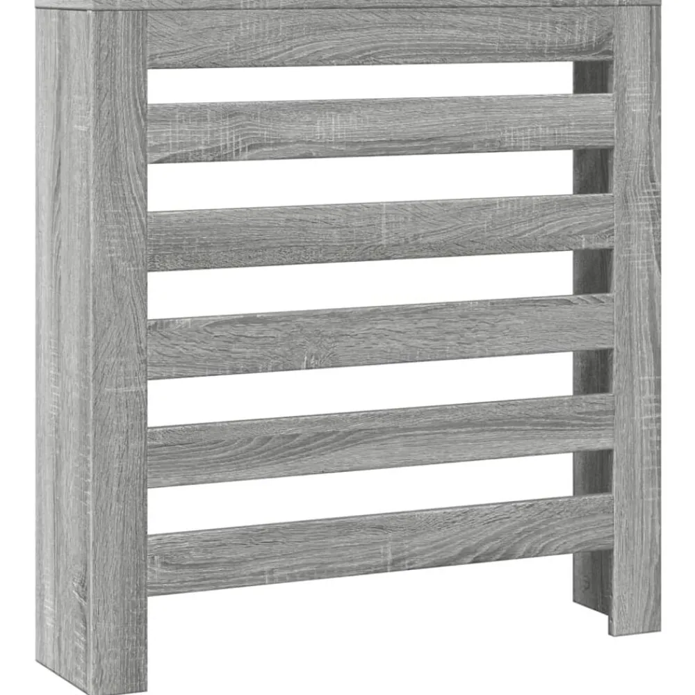 vidaXL Cubierta de radiador madera ingeniería 78x20x82 cm Gris sonoma Online