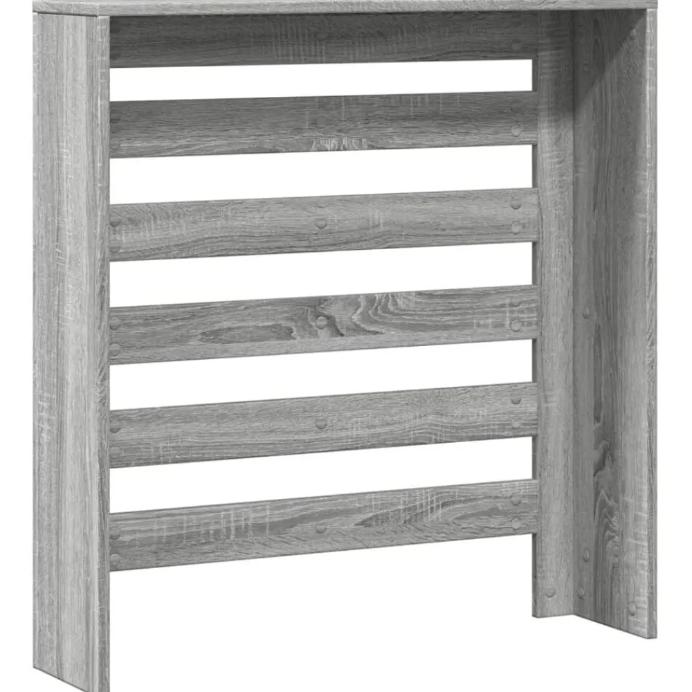 vidaXL Cubierta de radiador madera ingeniería 78x20x82 cm Gris sonoma Online