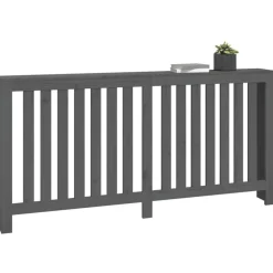 vidaXL Accesorios Para Electrodomésticos-Cubierta de radiador madera maciza de pino 169x19x84 cm