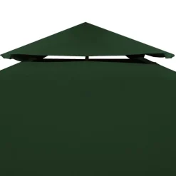 vidaXL Cubierta de repuesto de cenador 310 g/m² 3x3 m Verde Discount