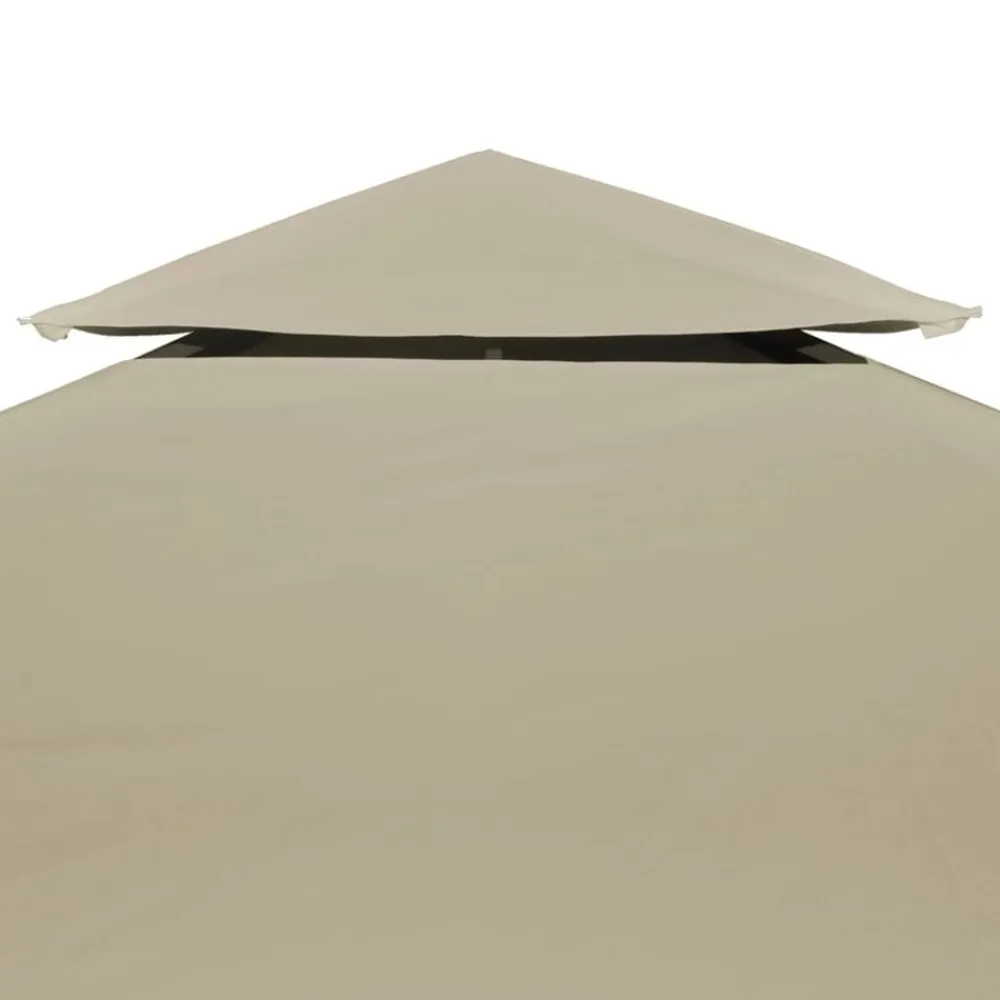 vidaXL Jardín-Cubierta de repuesto de cenador 310 g/m² 3x3 m