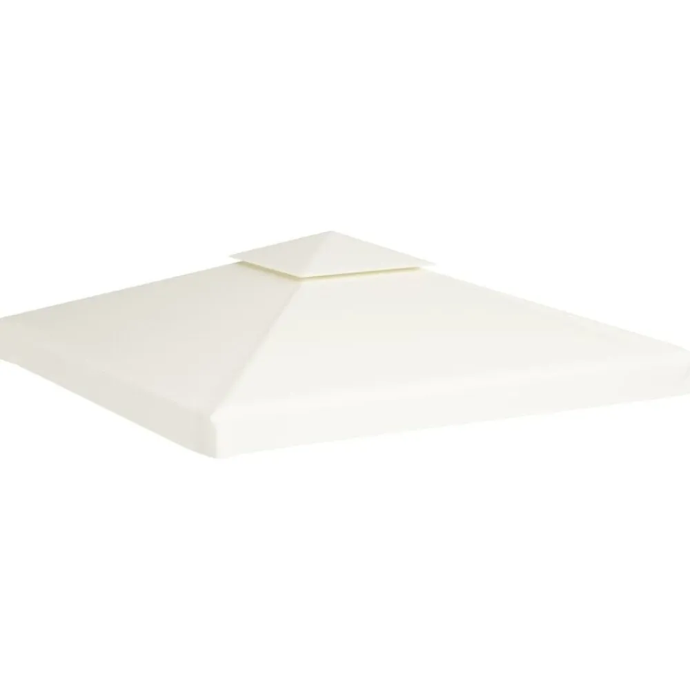 vidaXL Jardín-Cubierta de repuesto de cenador 310 g/m² blanco 3x3 m