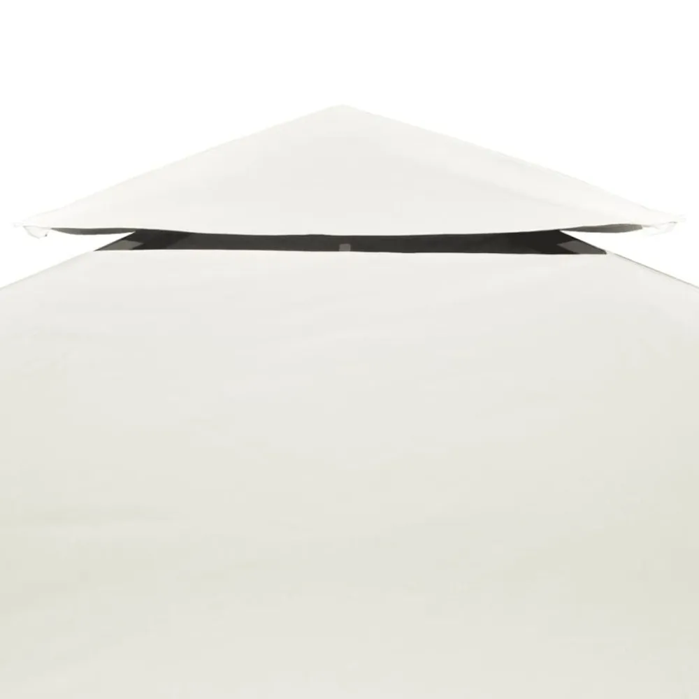 vidaXL Jardín-Cubierta de repuesto de cenador 310 g/m² blanco 3x3 m