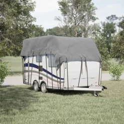 vidaXL Piezas Y Accesorios Para Vehículos-Cubierta de techo para caravana tela no tejida gris 500x300 cm