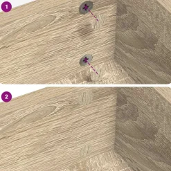 vidaXL Accesorios De Bricolaje-Cubierta de Tornillo Autoadhesiva 2 pcs