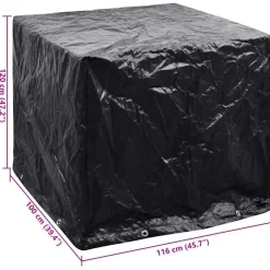 vidaXL Cubierta depósito de agua IBC 8 ojales 116x100x120 cm Online