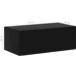 vidaXL Accesorios Para Muebles De Jardín-Cubierta muebles de jardín barbacoa gas 6 ojales 170x90x60 cm