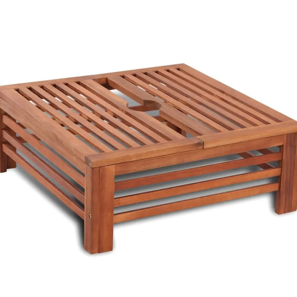 vidaXL Cubierta para base de sombrilla de madera Clearance