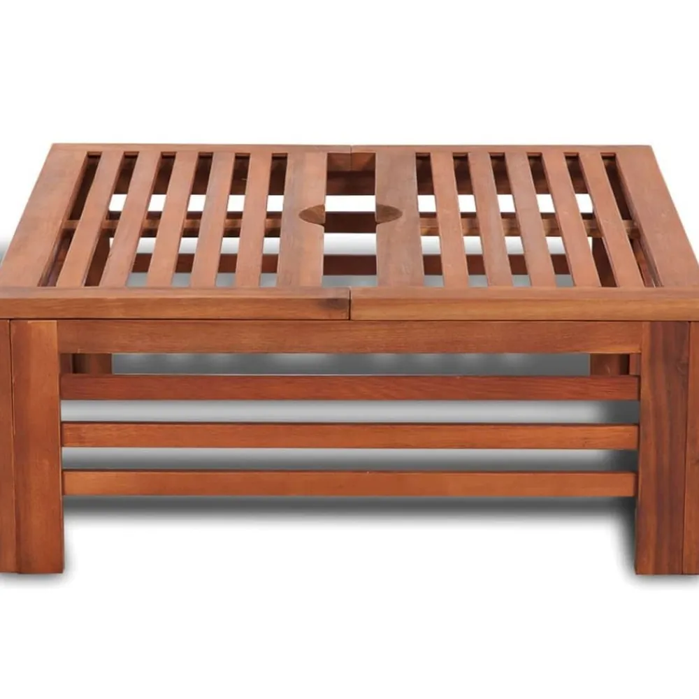 vidaXL Cubierta para base de sombrilla de madera Clearance