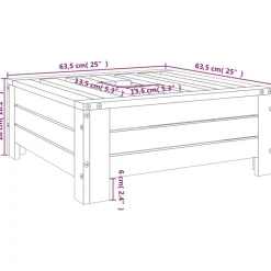 vidaXL Jardín-Cubierta para base de sombrilla madera maciza de pino