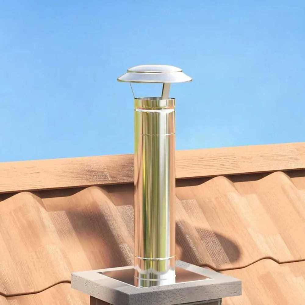 vidaXL Accesorios Para Hornos De Leña Y Chimeneas-Cubierta para Chimenea Plateado 20 x 20 x 18 cm