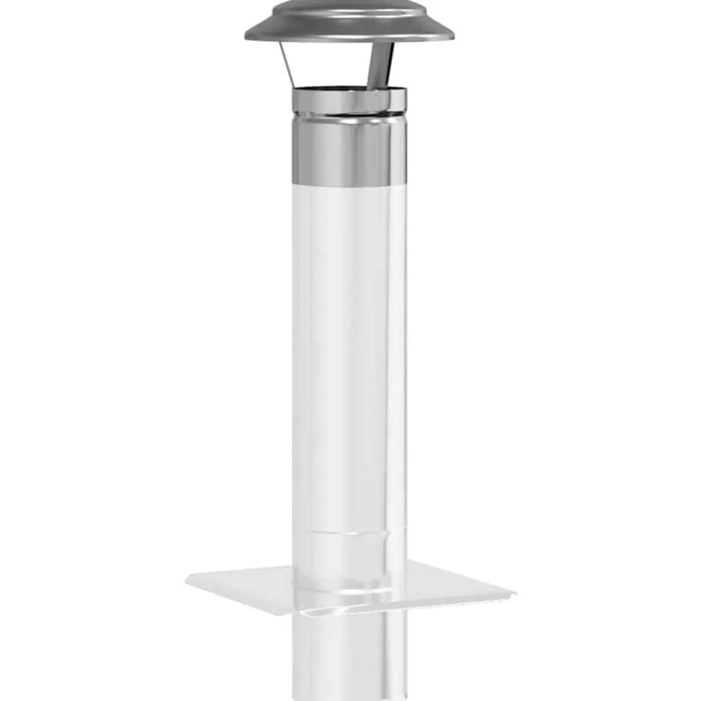 vidaXL Accesorios Para Hornos De Leña Y Chimeneas-Cubierta para Chimenea Plateado 20 x 20 x 18 cm