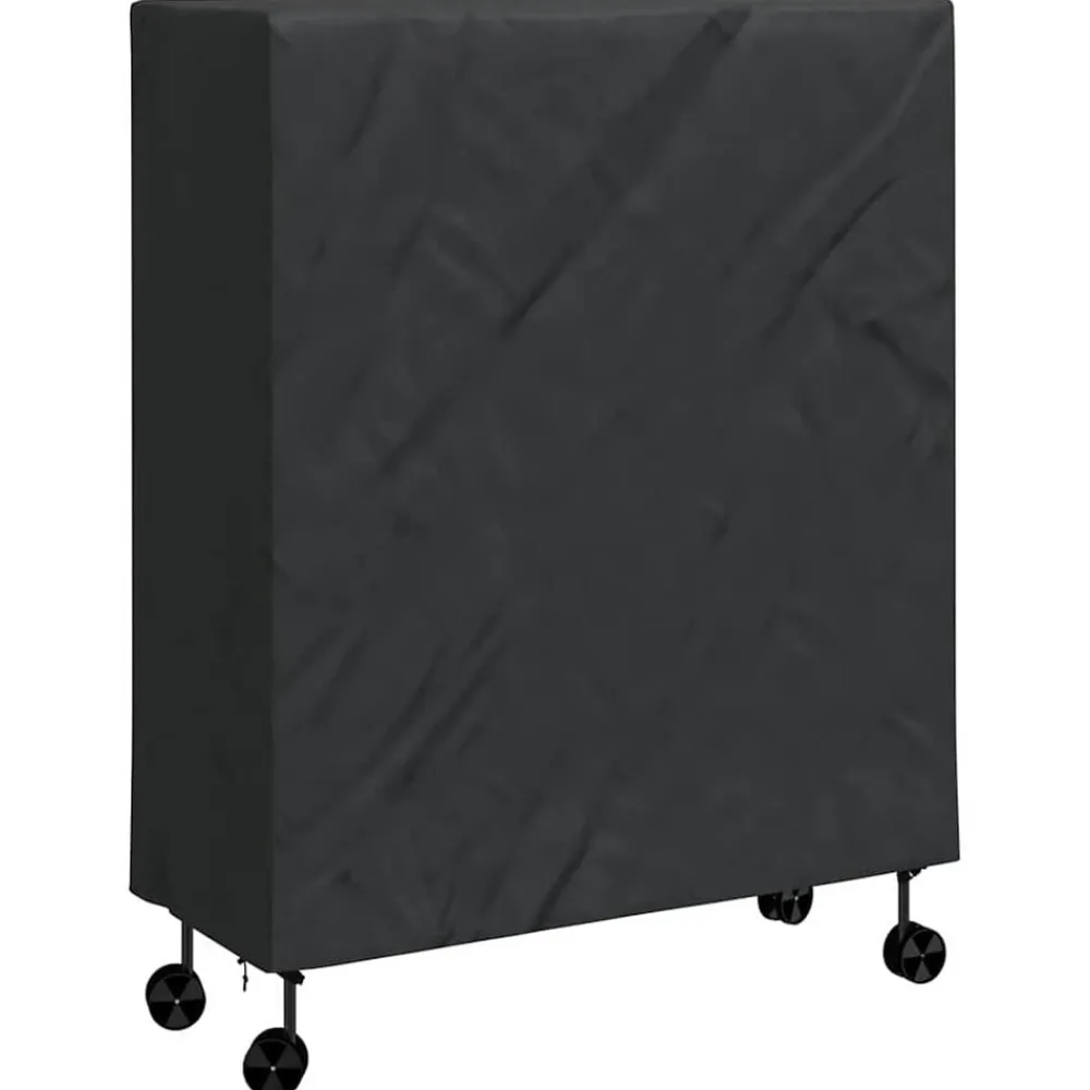 vidaXL Cubierta para Mesa de Pingpong Negro 165 x 70 x 185 cm tela New
