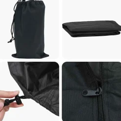 vidaXL Cubierta para Mesa de Pingpong Negro 165 x 70 x 185 cm tela New