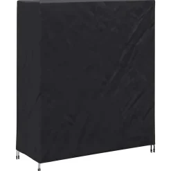 vidaXL Accesorios Para Muebles De Jardín-Cubierta para Mesa de Pingpong Negro 165 x 70 x 185 cm tela