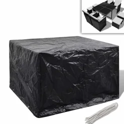 vidaXL Cubierta para muebles de jardín 8 ojales 113x113x73 cm Clearance