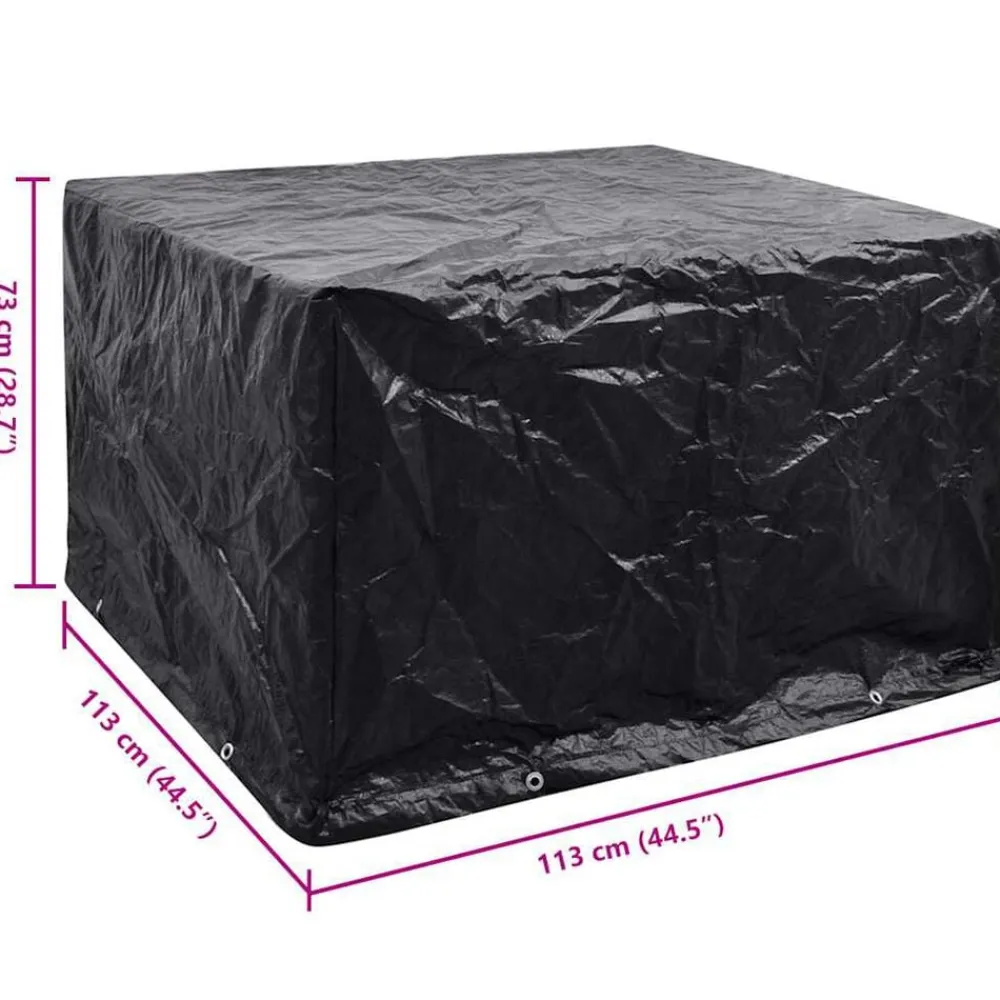 vidaXL Cubierta para muebles de jardín 8 ojales 113x113x73 cm Clearance