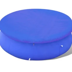 vidaXL Cubierta para piscina sobre suelo redonda 300 cm New