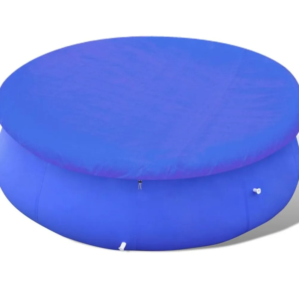 vidaXL Cubierta para piscina sobre suelo redonda 300 cm New