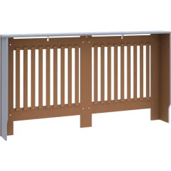 vidaXL Cubierta para radiador MDF gris 152x19x81,5 cm Antracita Discount