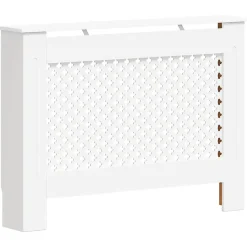 vidaXL Accesorios Para Electrodomésticos-Cubierta para radiador MDF 112x19x81,5 cm