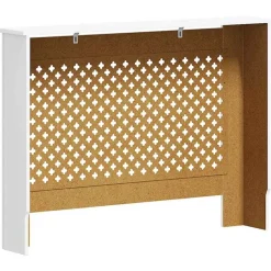 vidaXL Accesorios Para Electrodomésticos-Cubierta para radiador MDF 112x19x81,5 cm