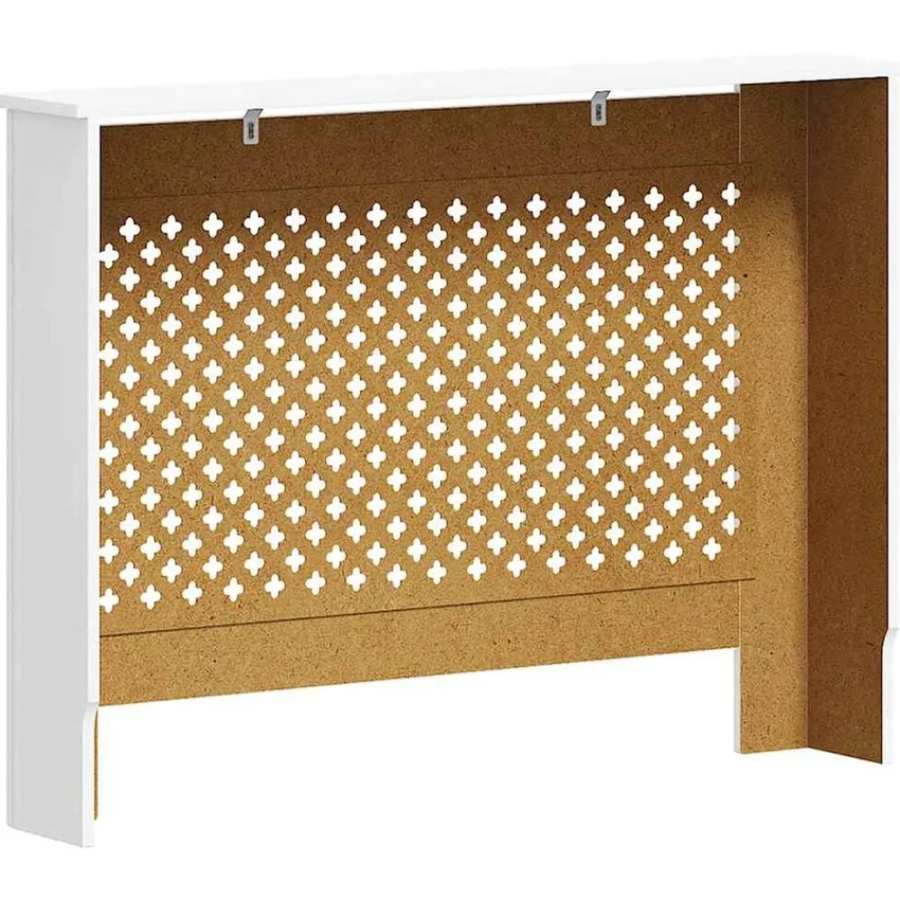 vidaXL Accesorios Para Electrodomésticos-Cubierta para radiador MDF 112x19x81,5 cm