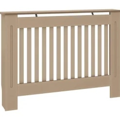 vidaXL Accesorios Para Electrodomésticos-Cubierta para radiador MDF 112x19x81,5cm