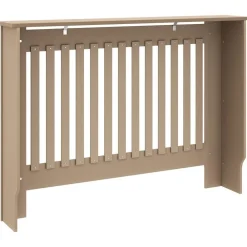 vidaXL Accesorios Para Electrodomésticos-Cubierta para radiador MDF 112x19x81,5cm